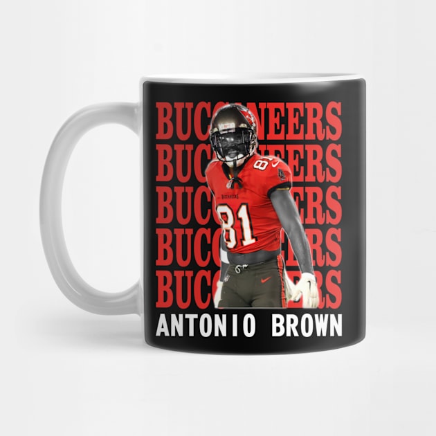 Tampa Bay Buccaneers Antonio Brown 81 by Thejockandnerd